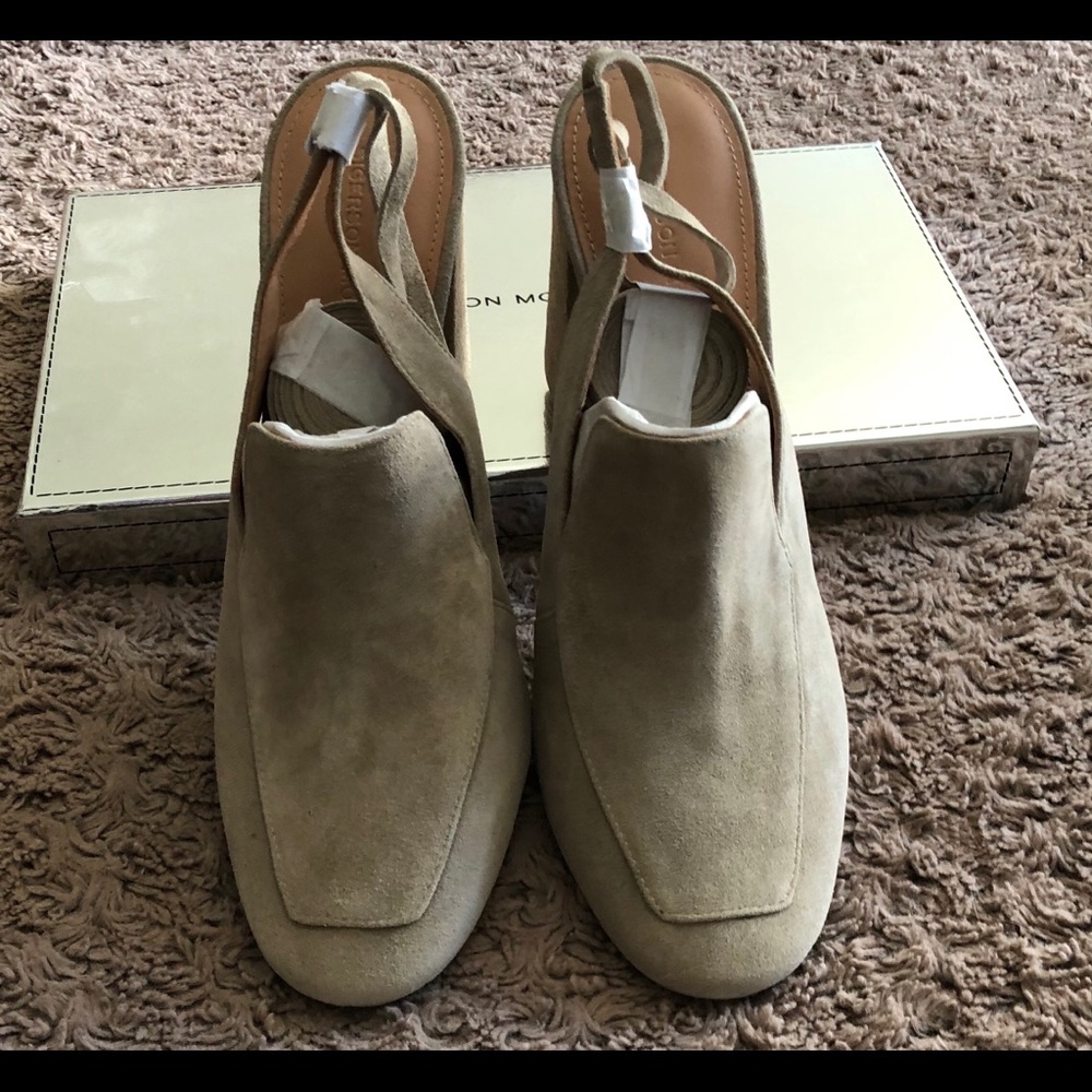 Sigerson Morrison Ankle Strap, backless shoe.